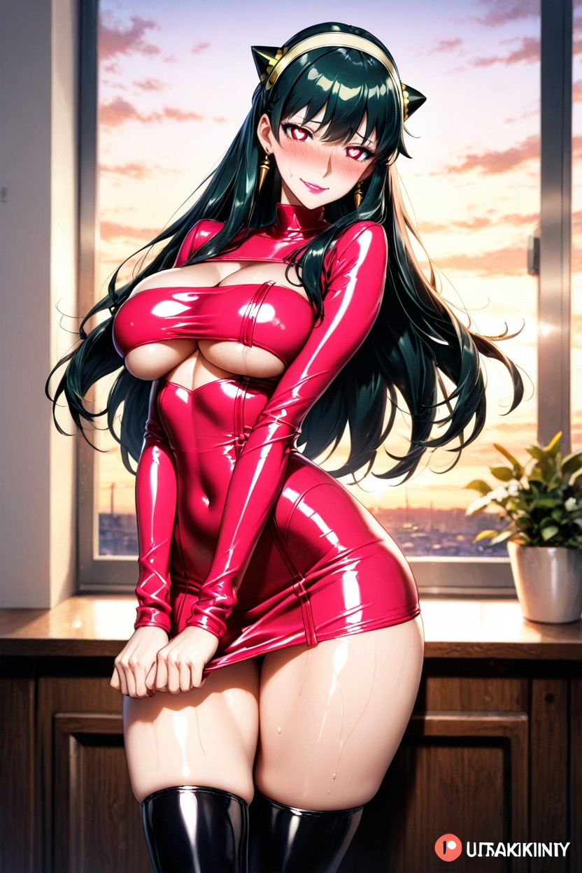 Wide Hips, Waist Length Hair, Visible Hips Hentai AI Porn