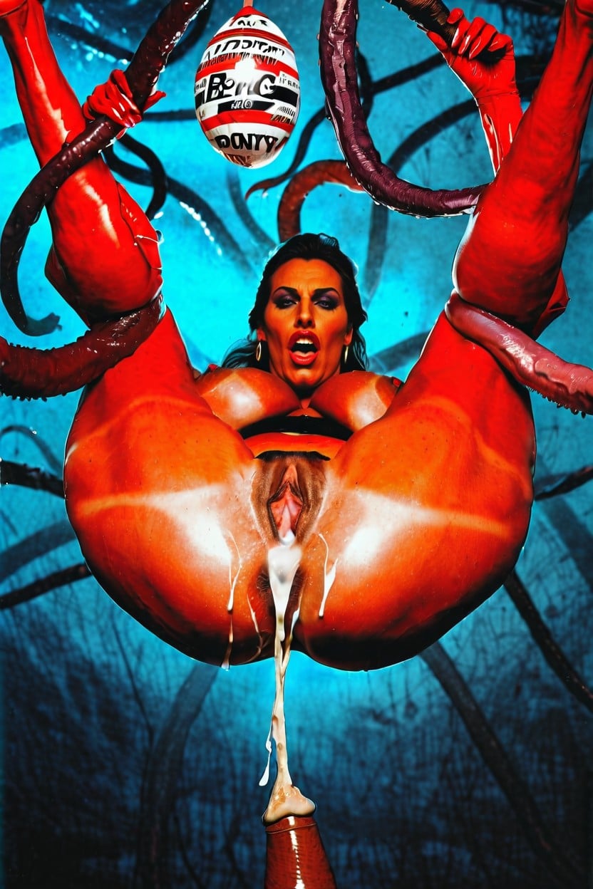 Woman Used For Horror Mating, Lips, Skinny MILF AI Porn