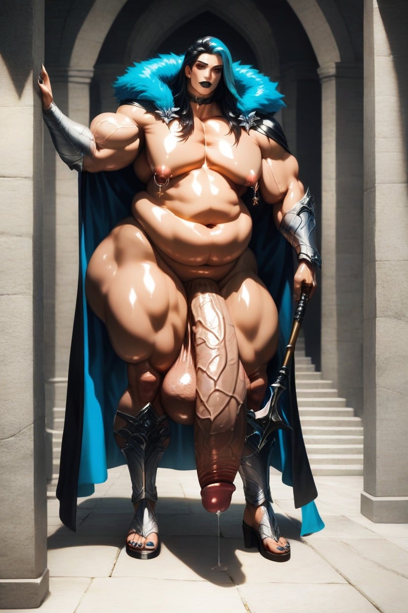 18+, Crossdresser, Large Arms Pornografia gay com IA
