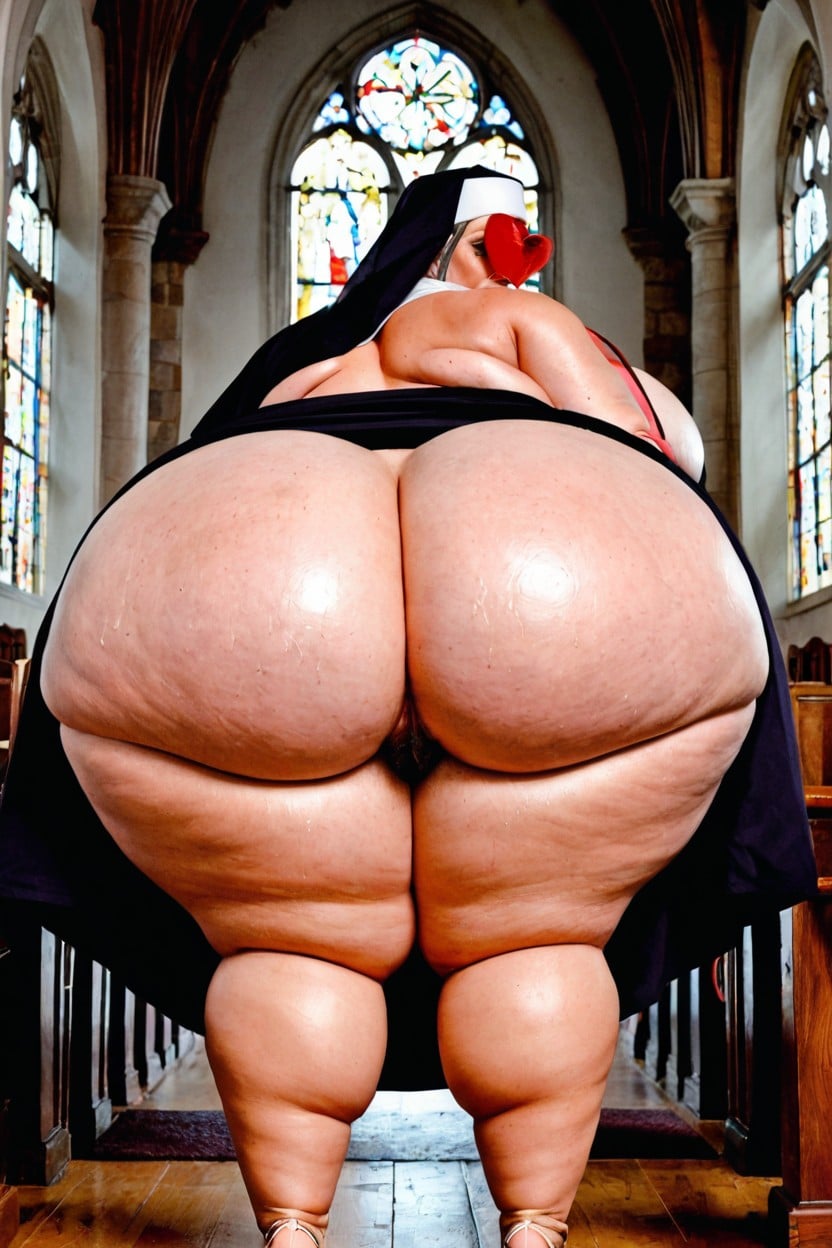 Extremadamente Pesado En La Parte Inferior, Full Body, Muslos Gruesos Porno BBW IA