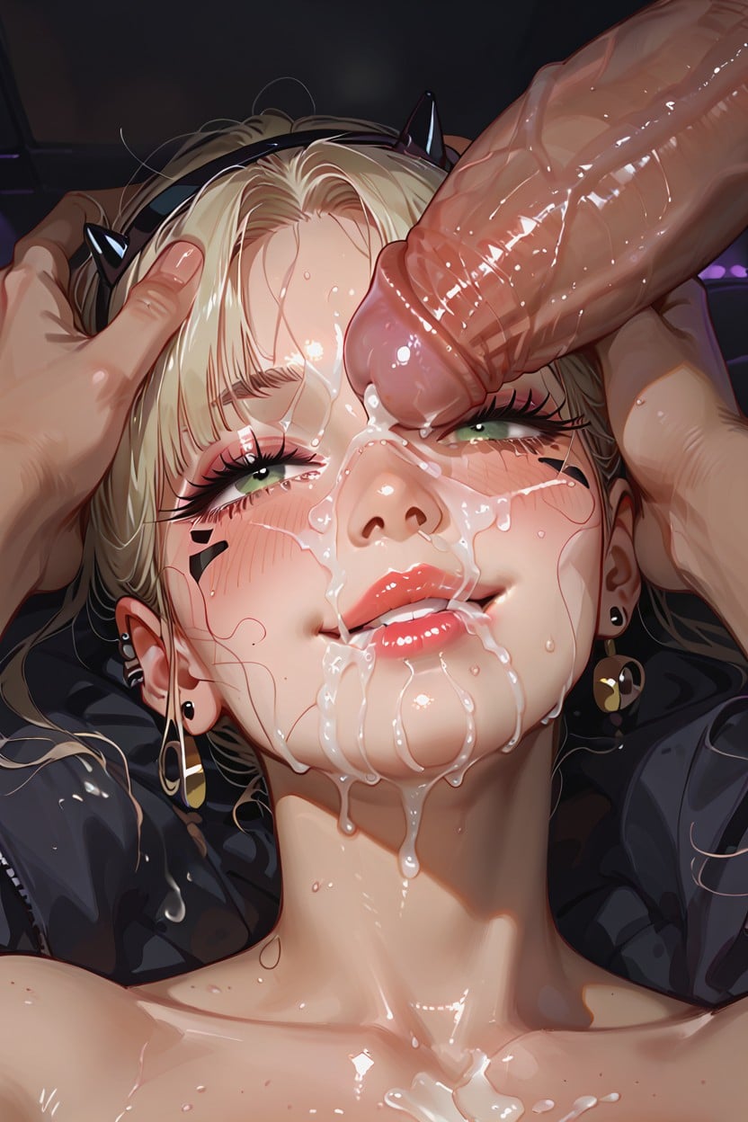 Mischievous (smiling While Blushing), 25+, Close Up Hentai AI Porn