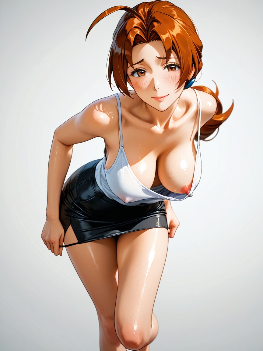 Torso Is Visible, Hands On Thong, Leaning Front AI Porn