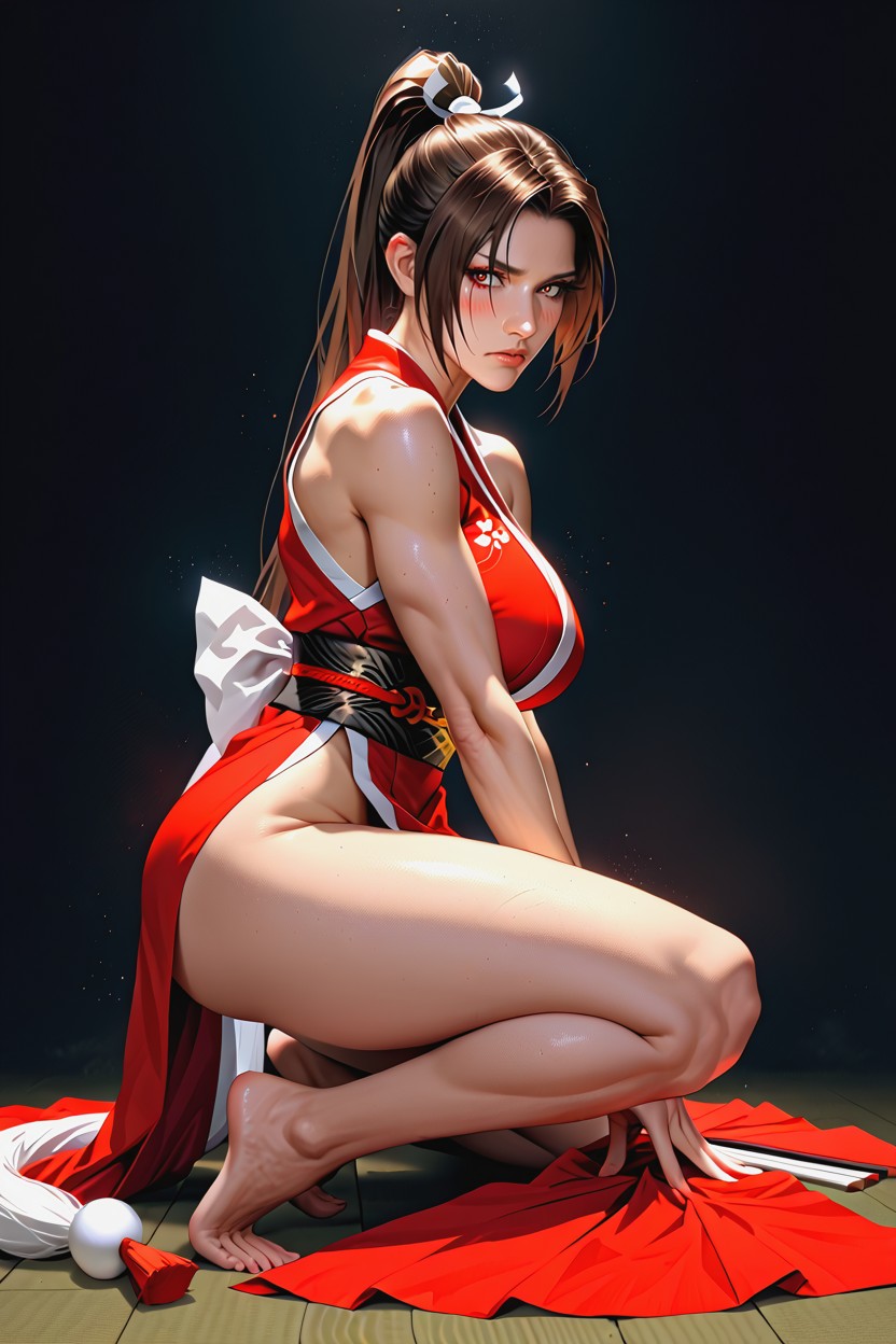 Sexy Legs, Vista Lateral, Full Body Hentai IA