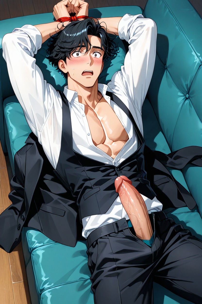 Open Clothers, Long Shirt, スキニー ゲイAIポルノ
