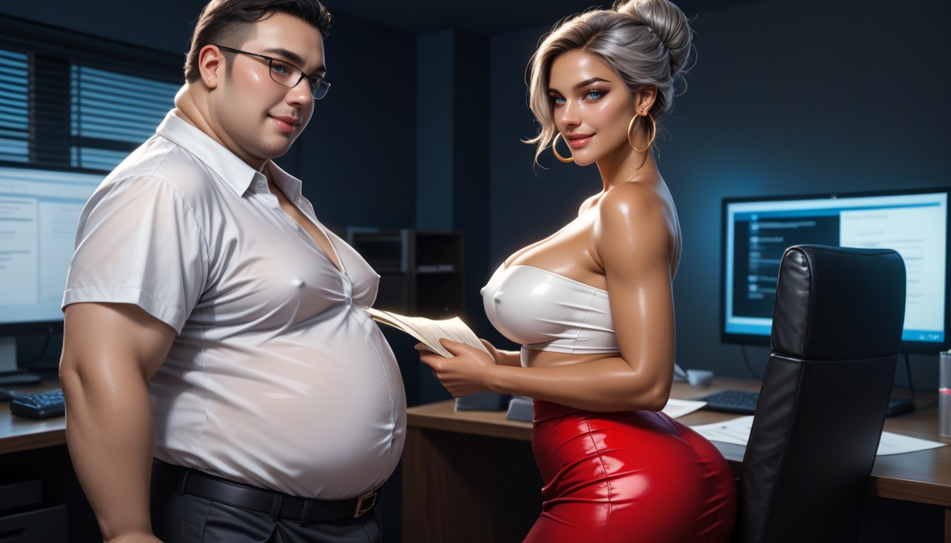 Medium Breast, Latina, Oiled Skin AI Porn