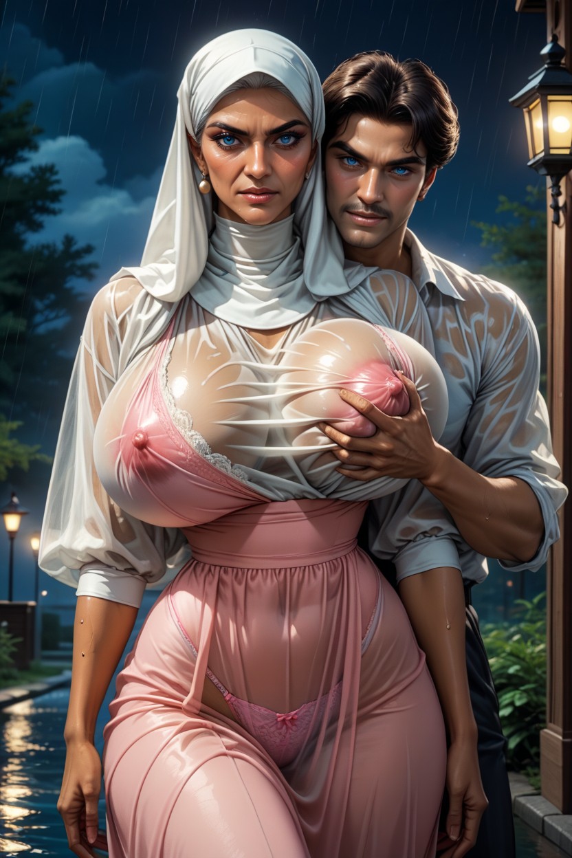 Pink Panties, Beautiful Woman, Loose Blouse Porno IA Indien