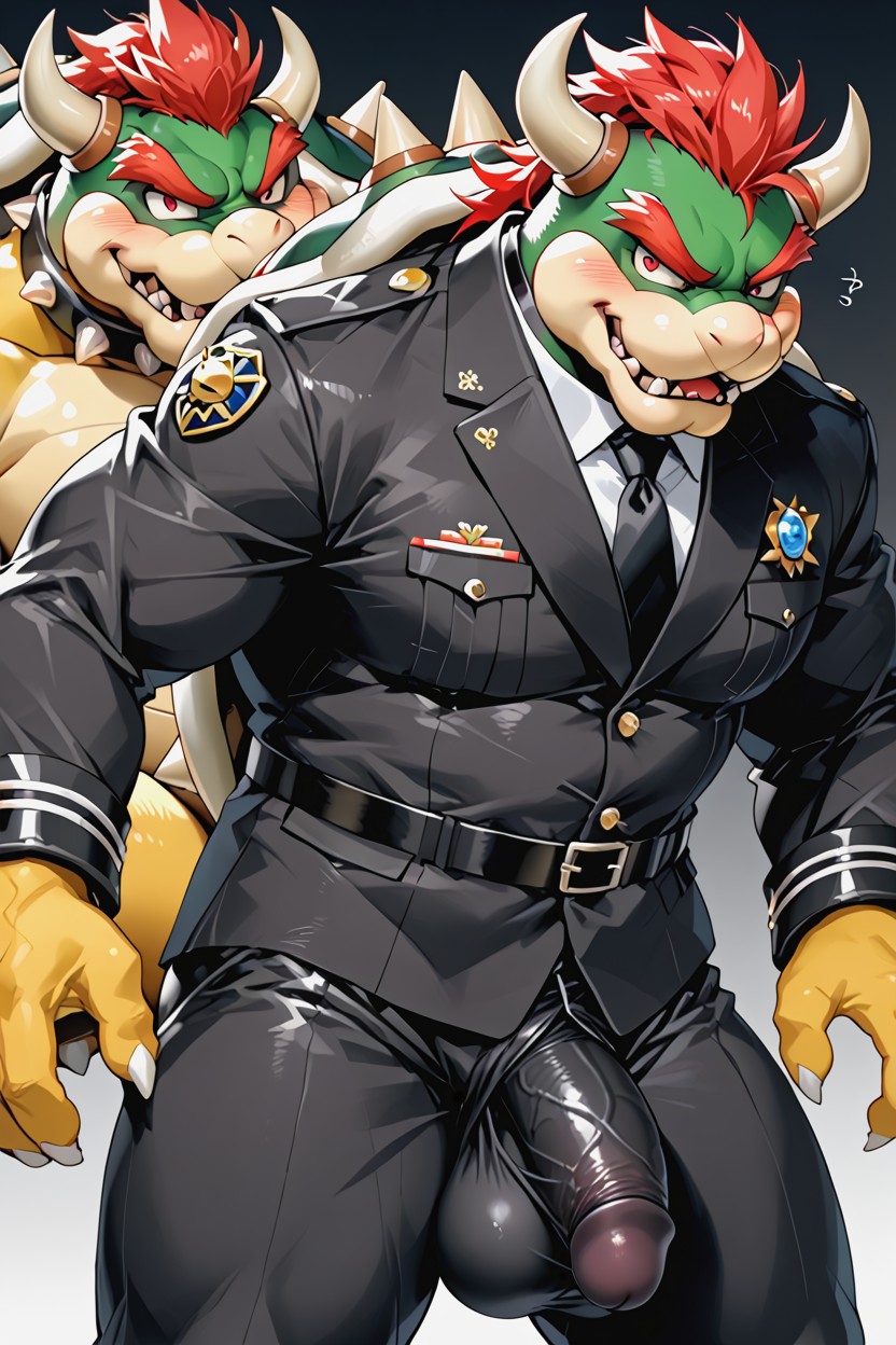 Bowser, Fat Bowser, Horny Furry AI Porn