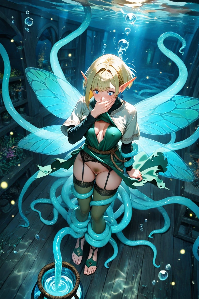 Shocked, Anal, Blonde Hair Hentai AI Porn