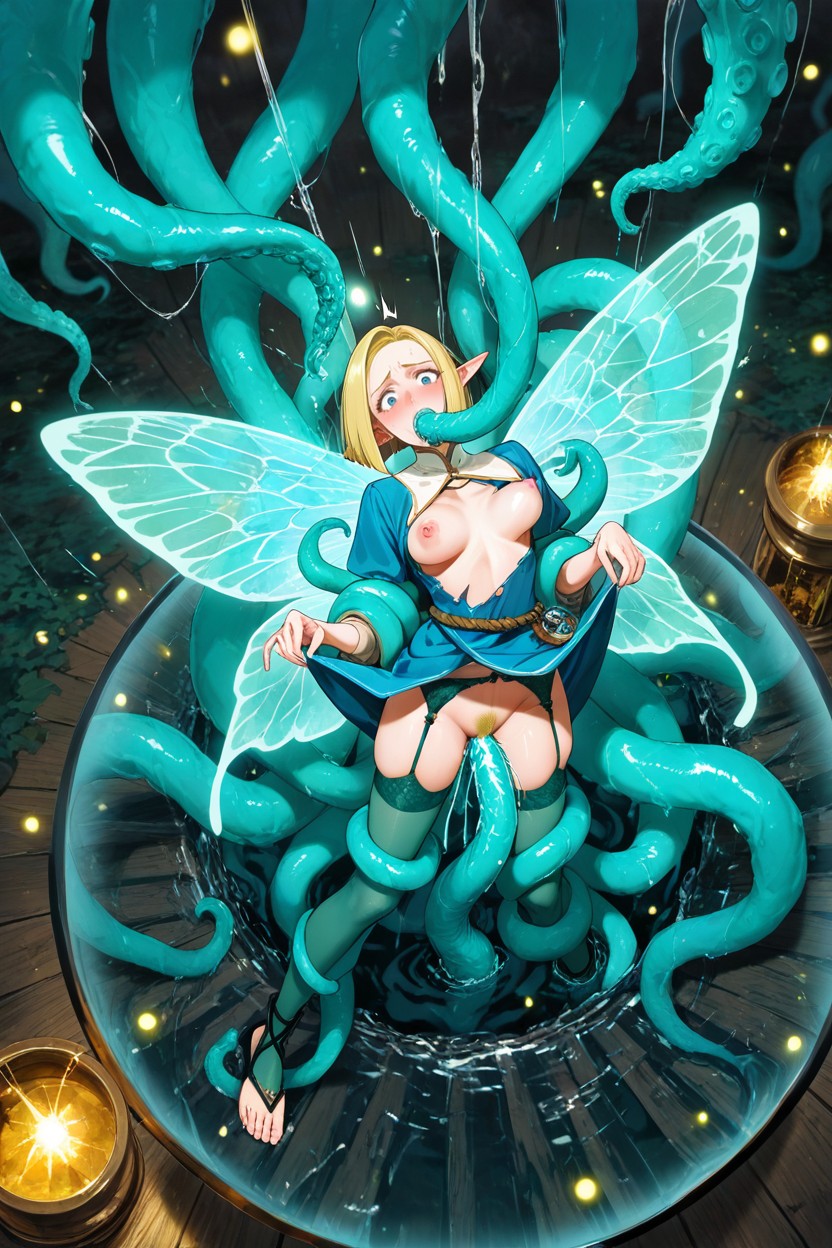 Bouncing Breast, Astronomically Huge Wood Floor Background, Shocked Hentai AI Porn