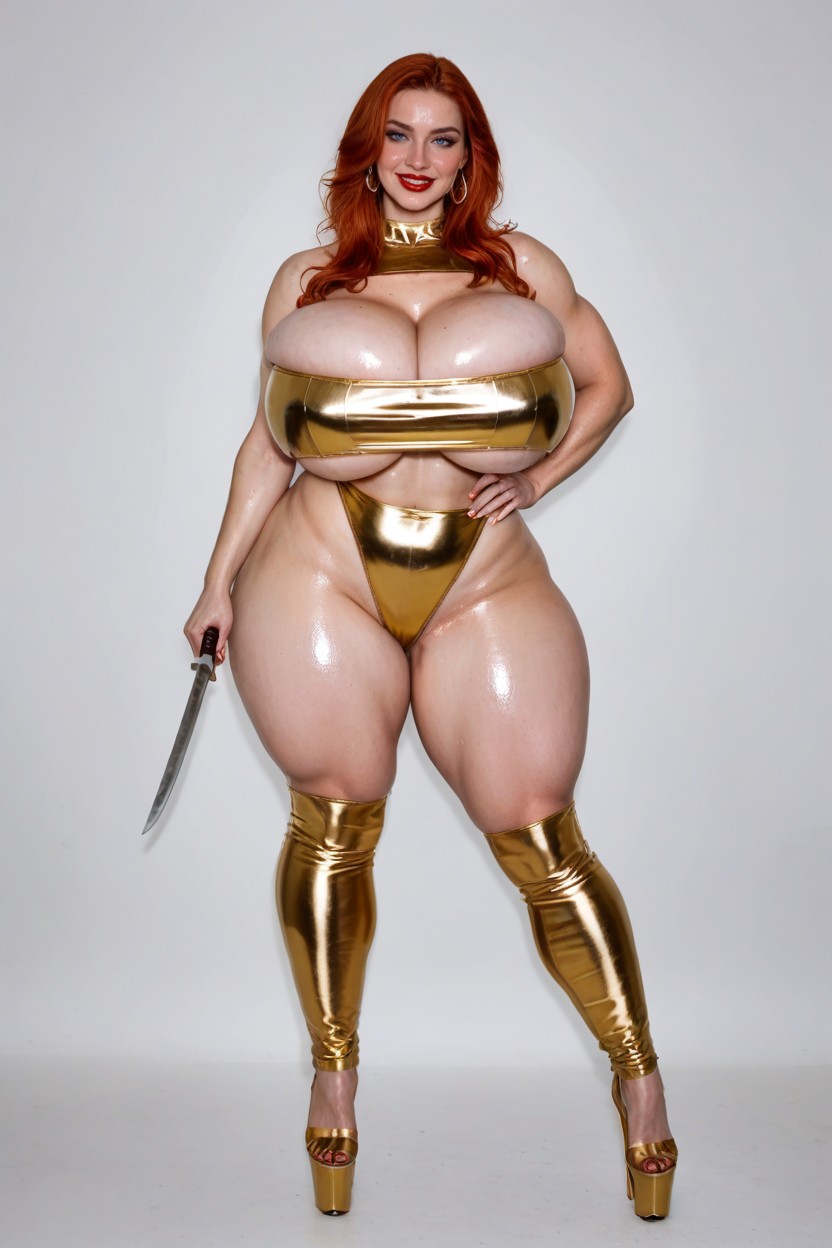 Waist Huge Breasts, Cosplay, Hyper Silky Skin AI Porn