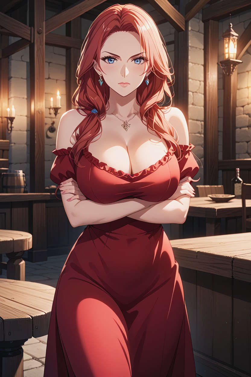 Bare Shoulders, Royal Dress, Angry Hentai IA