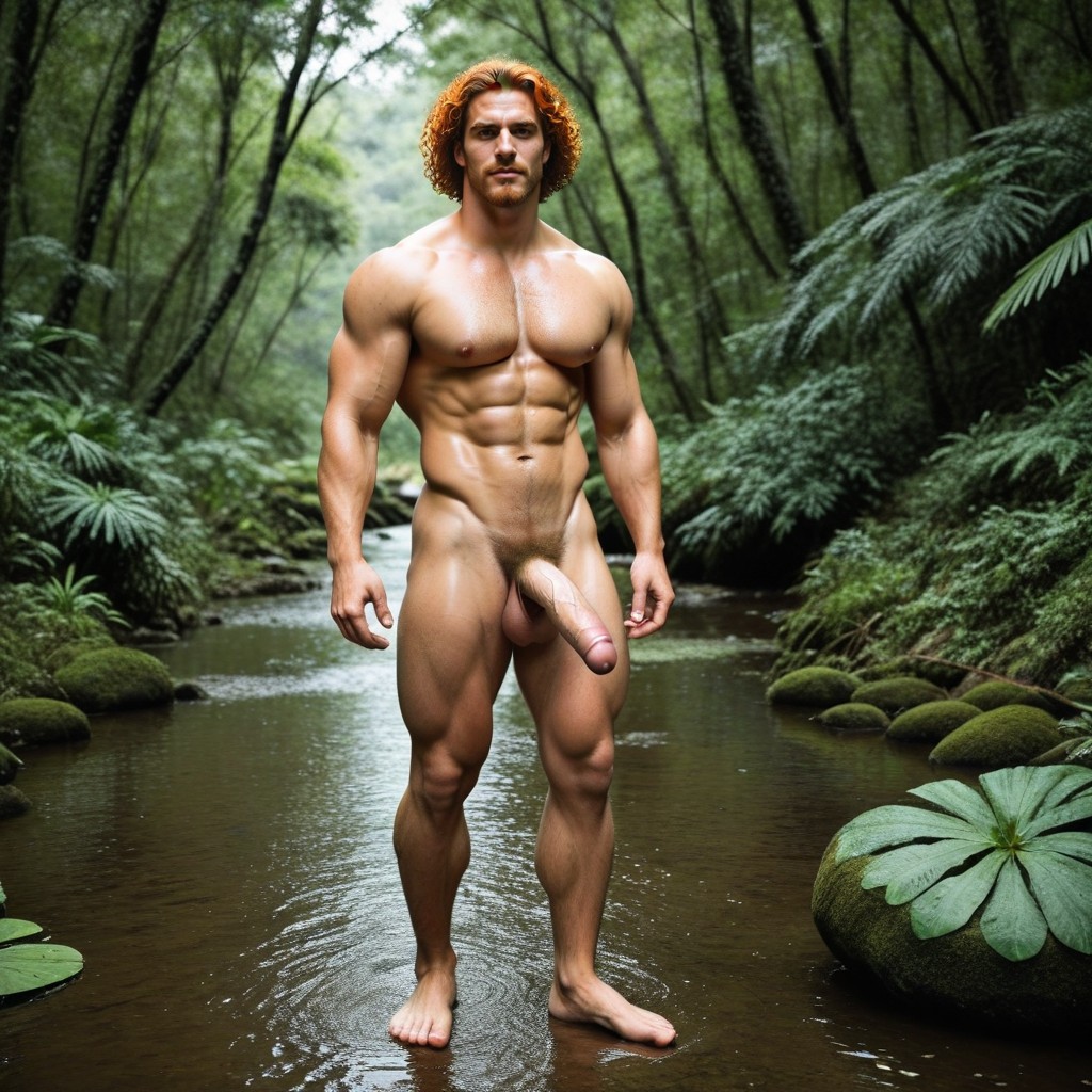 Longe Dick, Full Body, Muscular Thick Ass AI Gay Porn