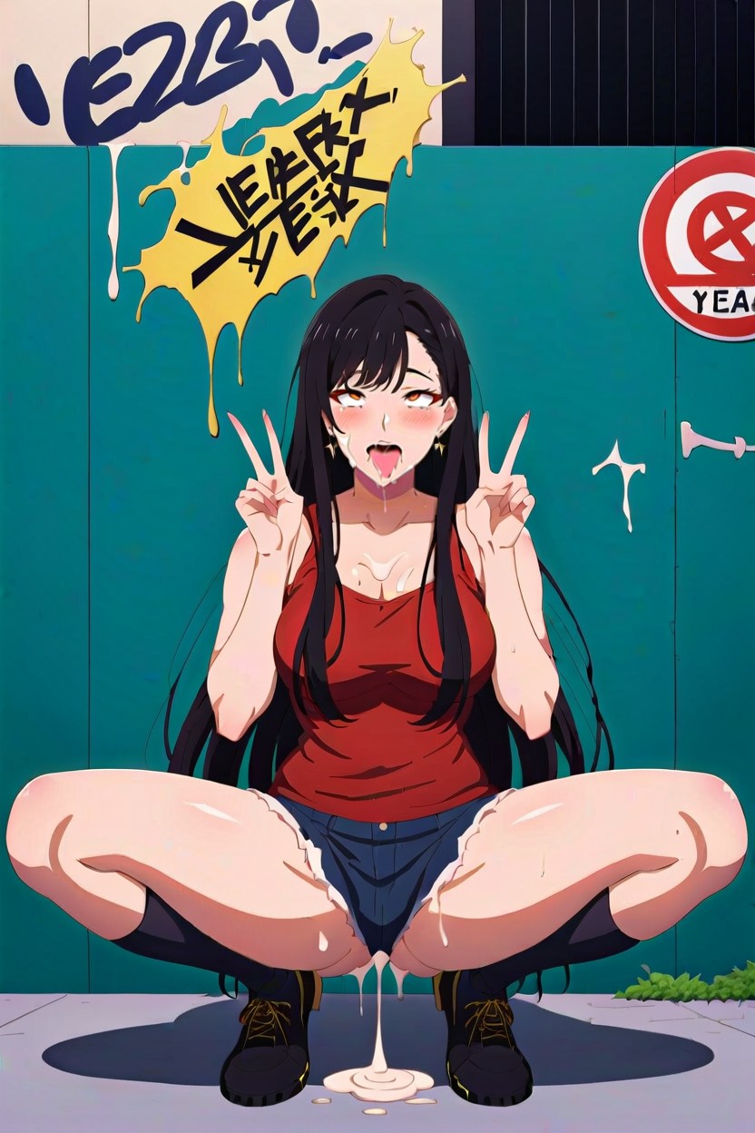 Tally Marks, Massive Drool, Cum Drenched AI Porn