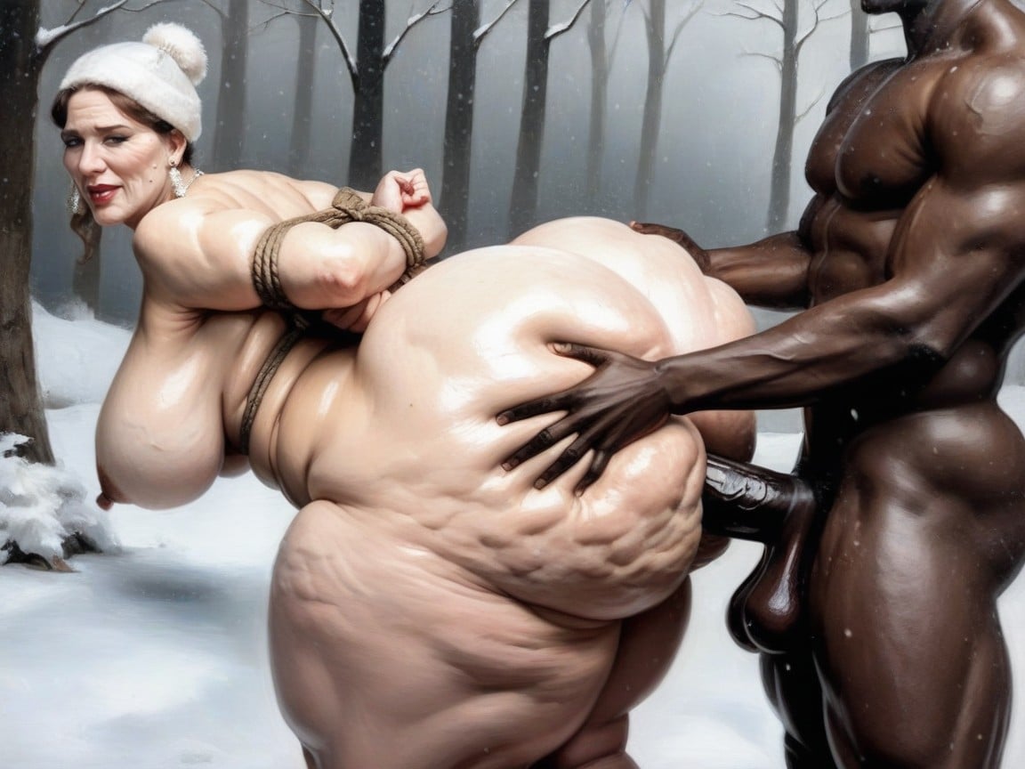 Hands On Ass, Snow, 30+ AI Porn