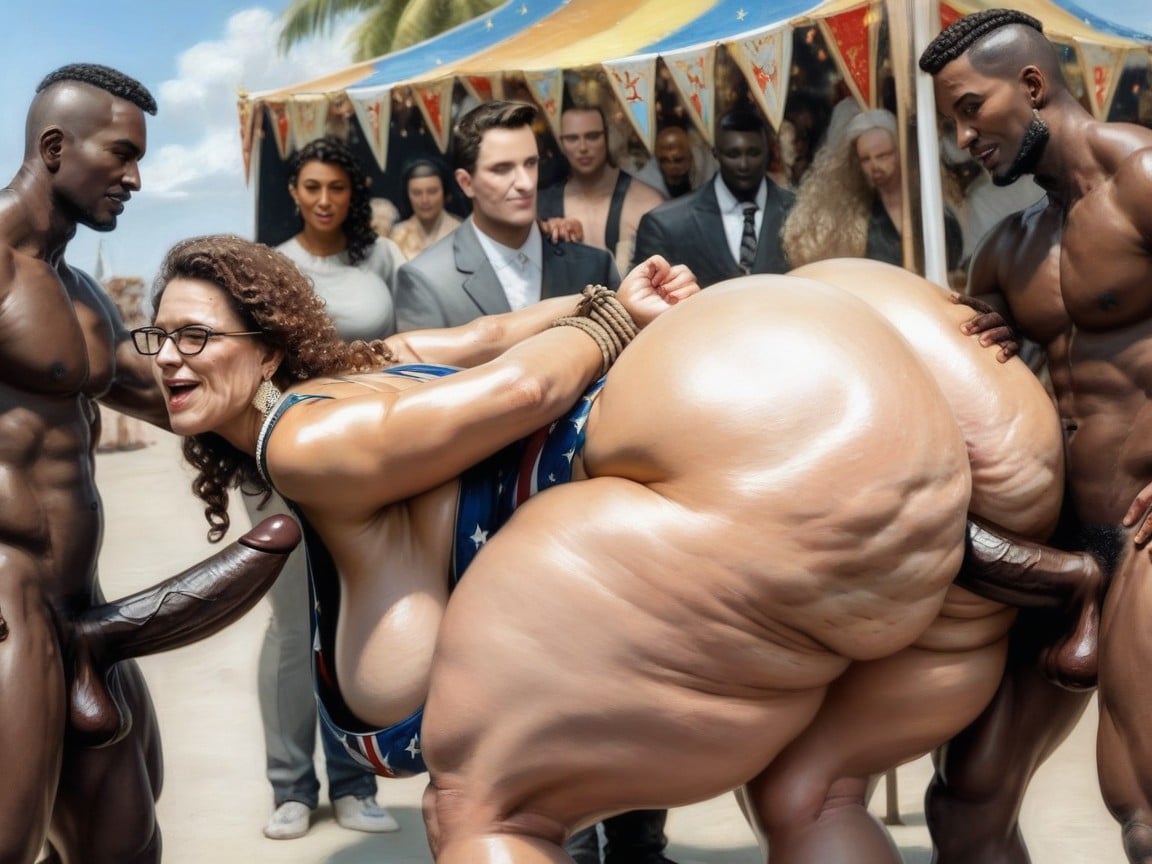 Dark Skinned Man, Massive Ass, Hyper Ass AI Porn