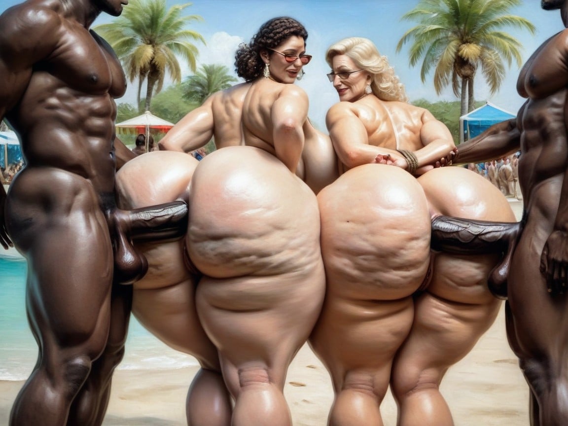 Harem, Interracial, Gigantic Tits AI Porn