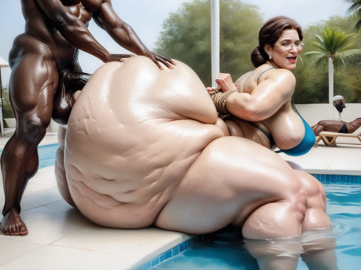 British, Mega Ass, Form Fitting Clothing AI Porn