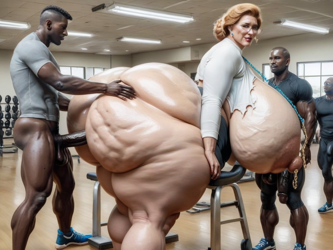 Extremely Large Ass, Arched Back, Anal Sex AI Porn