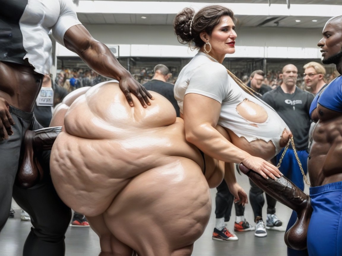 Above Ass, Gym, Big Wide Hips AI Porn