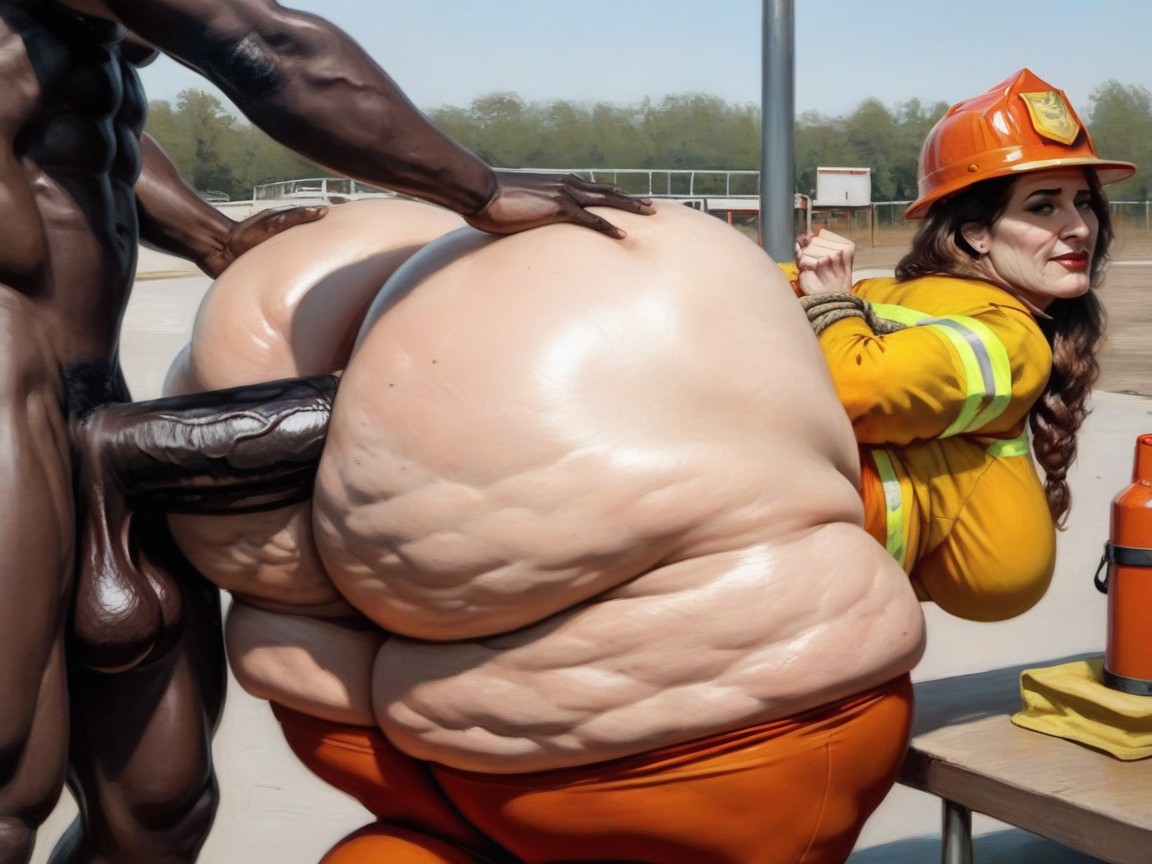 Extremely Large Ass, 30+, Big Wide Hips AI Porn