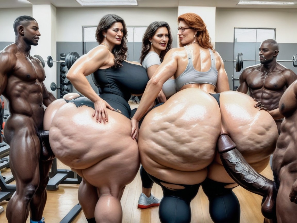 30+, Doggie Style Ass Fuck, Interracial AI Porn