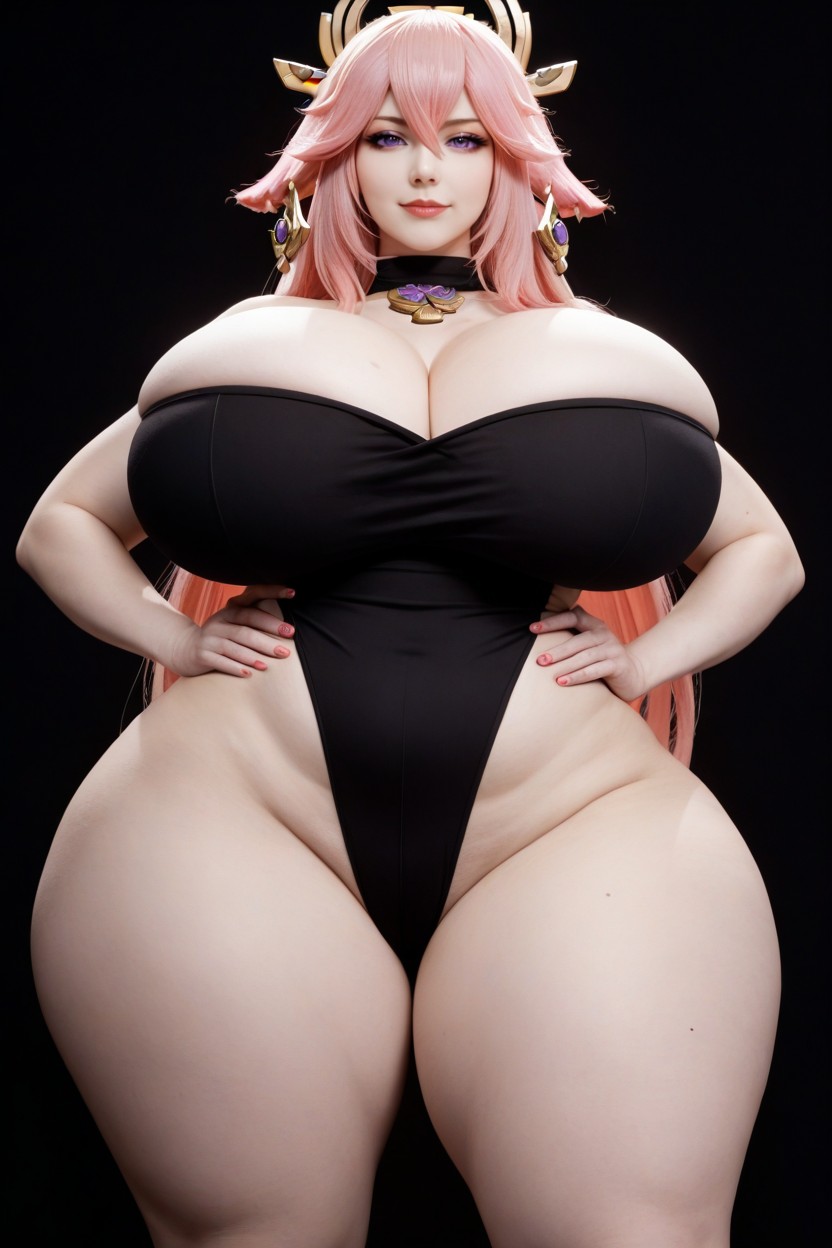 Super Sized Thighs, Ghostly Pale Skin, Cosplay AI Porn