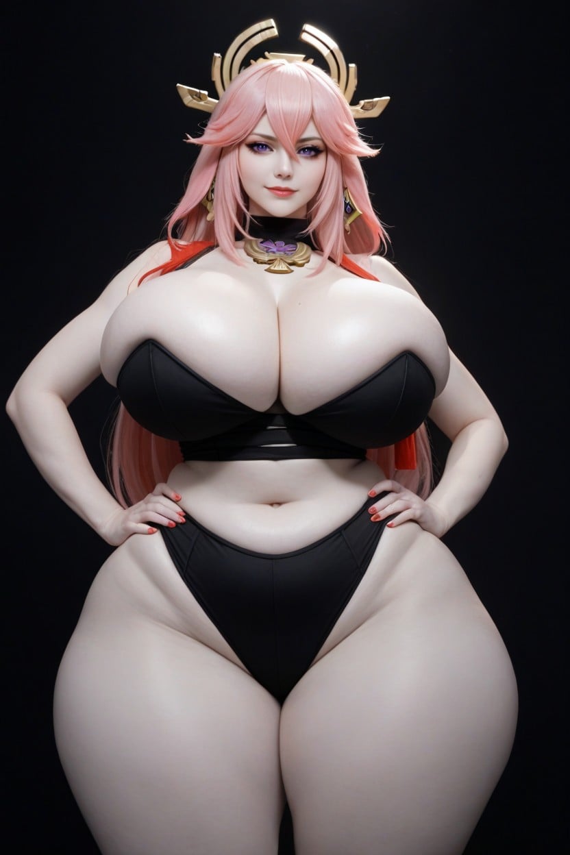 Front View Angle, Waist Shot, Most Gorgeous Female Face Possible AI Porn