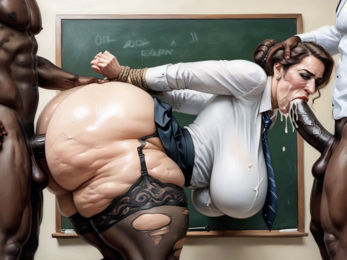 Arched Back, Huge Black Cock, Mega Ass AI Porn