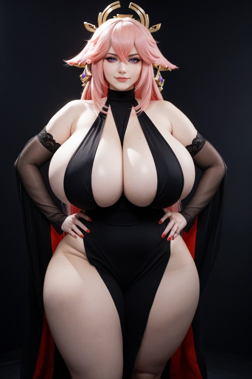 Standing Tall To Viewer, Hyper Giant Ass, Ghostly Pale Skin Porno IA