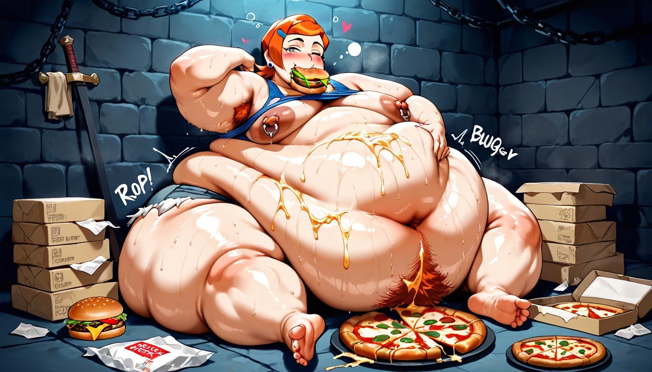Spilling Food Everywhere, Food Everywhere, Bare Feet Hentai AI Porn