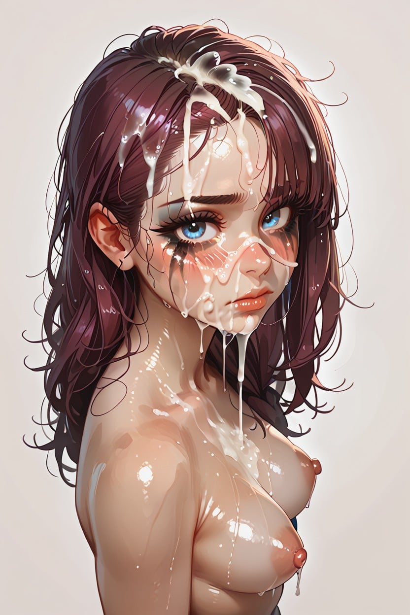 Makeup Dripping, 25+, Long Eyelashes Porno IA