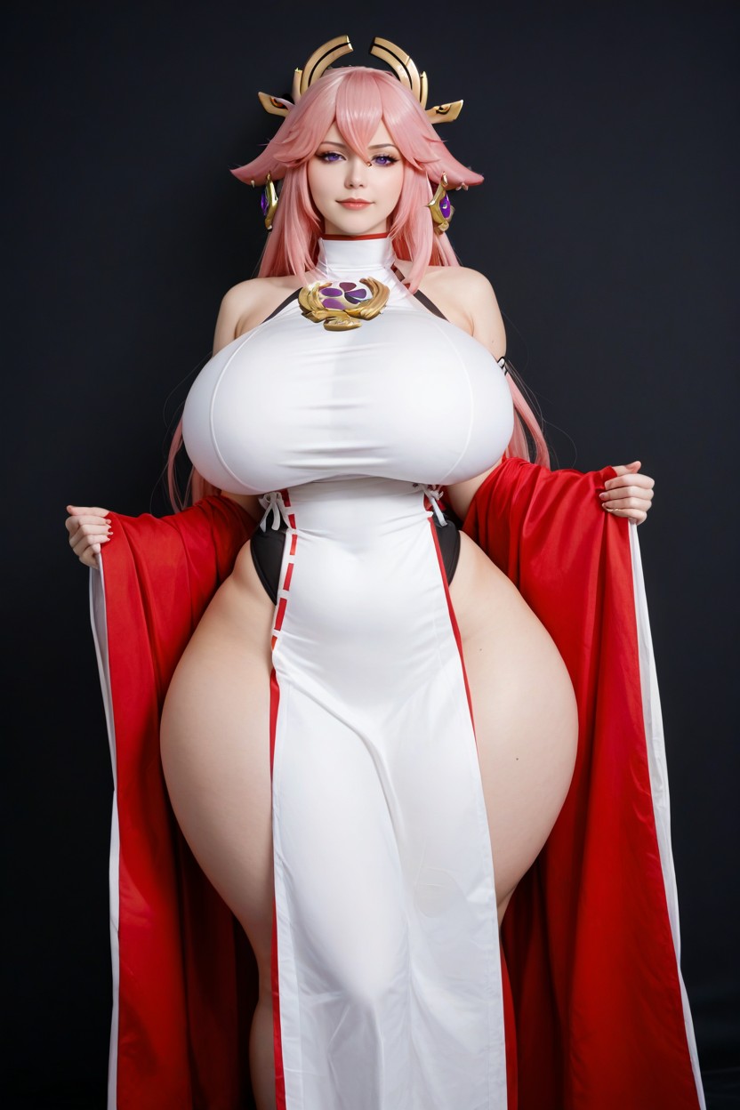 Hyper Colossal Thighs, 25+, Gigantic Oversized Colossal Thighs AI黃片