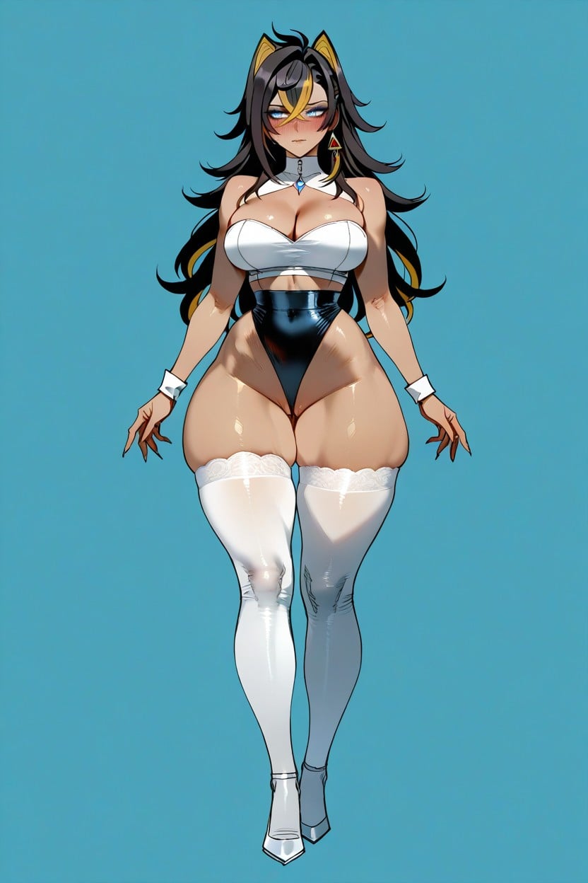Exposed Thighs, High Resolution, Seductive Hentai IA