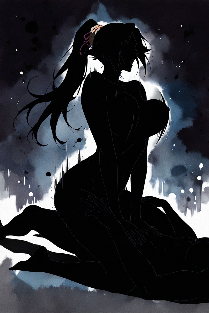Moaning, Dark Silhouette Skin, Medium Breasts Hentai IA