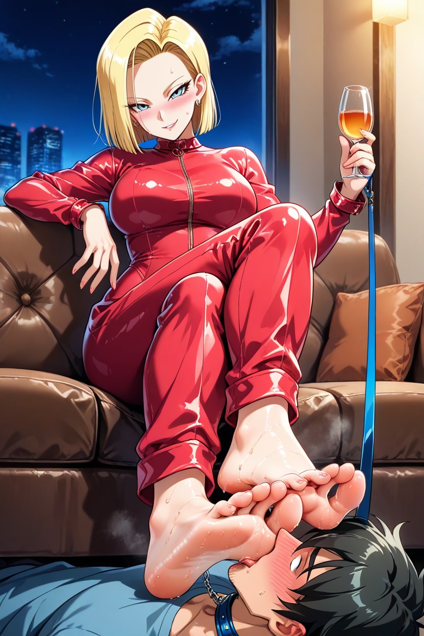 Legs Crossed, Cropped Wide-leg Playsuit, 25+ 헨타이 AI 포르노