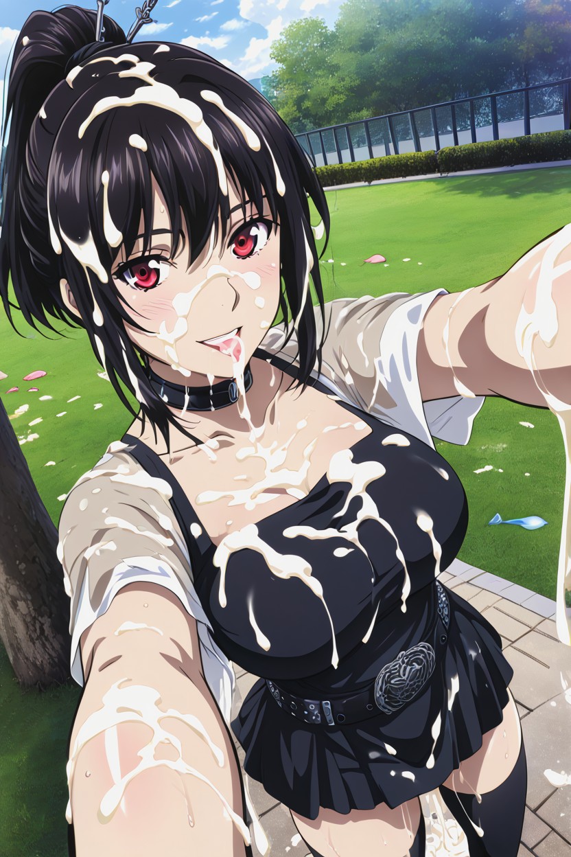 Cum Everywhere, Park, Wet Skin Hentai AI Porn