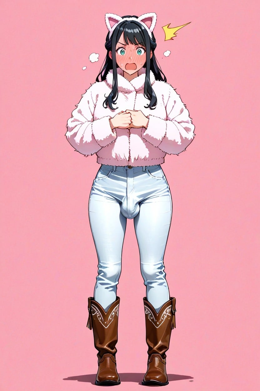 25+, Cowboy Boots, 일본인 AI 포르노
