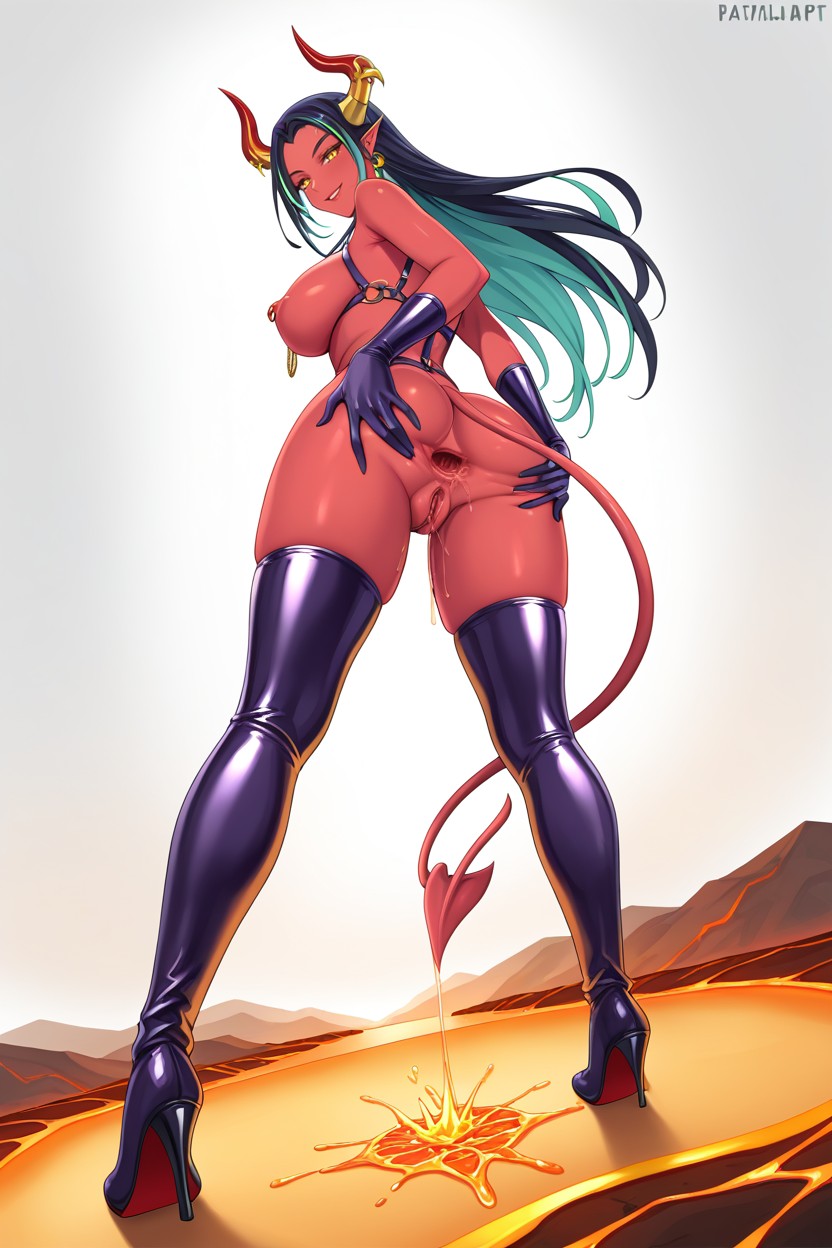 Rounded Ass, Bubble Butt, More Background Around Character In Proportion Hentai AI Porn