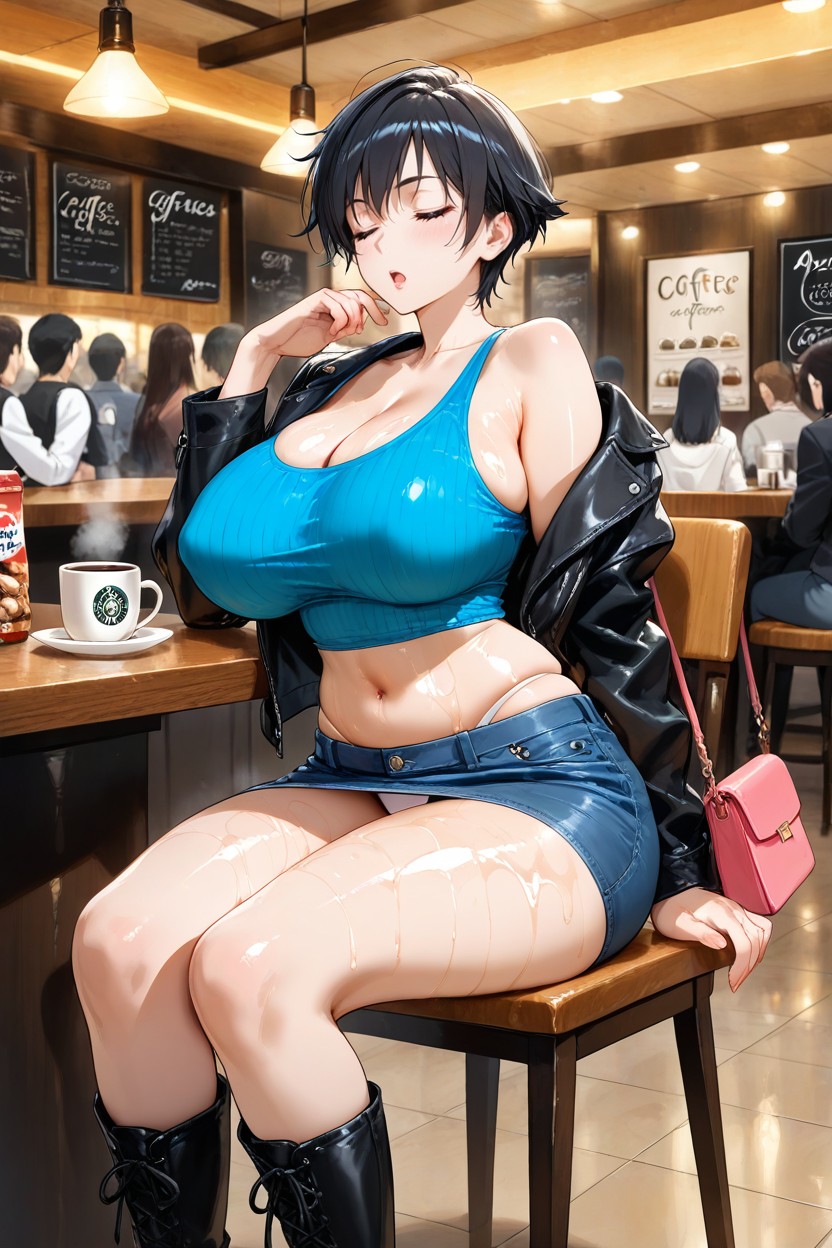 Ultra Detailed, Perfect Hourglass Body, Steam Hentai AI Porn