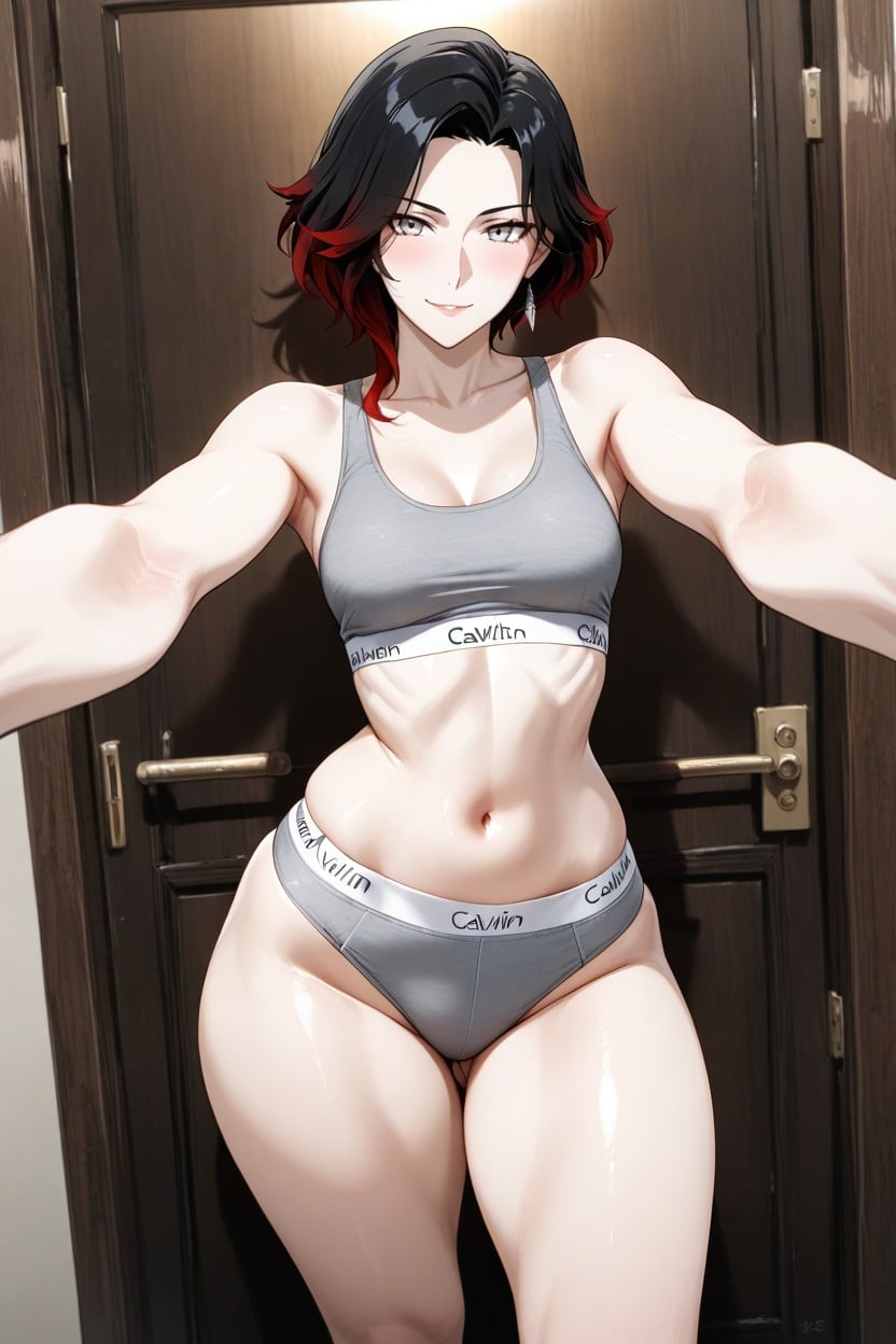 Inflated Thighs, かわいい, スキニー ヘンタイAIポルノ