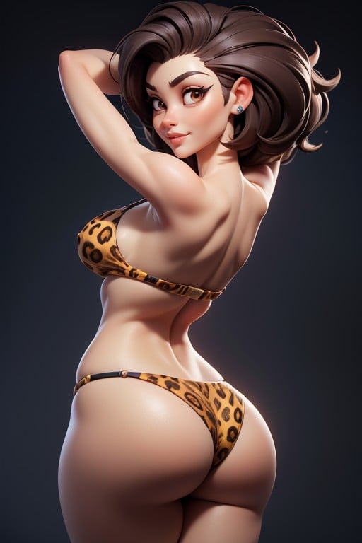 Black Skin Tone, Massive Ass, Thick Thighs Hentai AI Porn