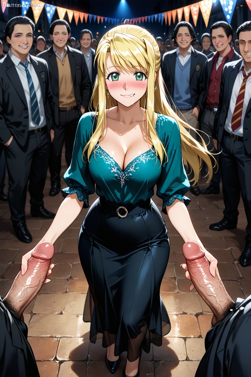Nose Blushing, Drooling, Biting Lip AI Porn