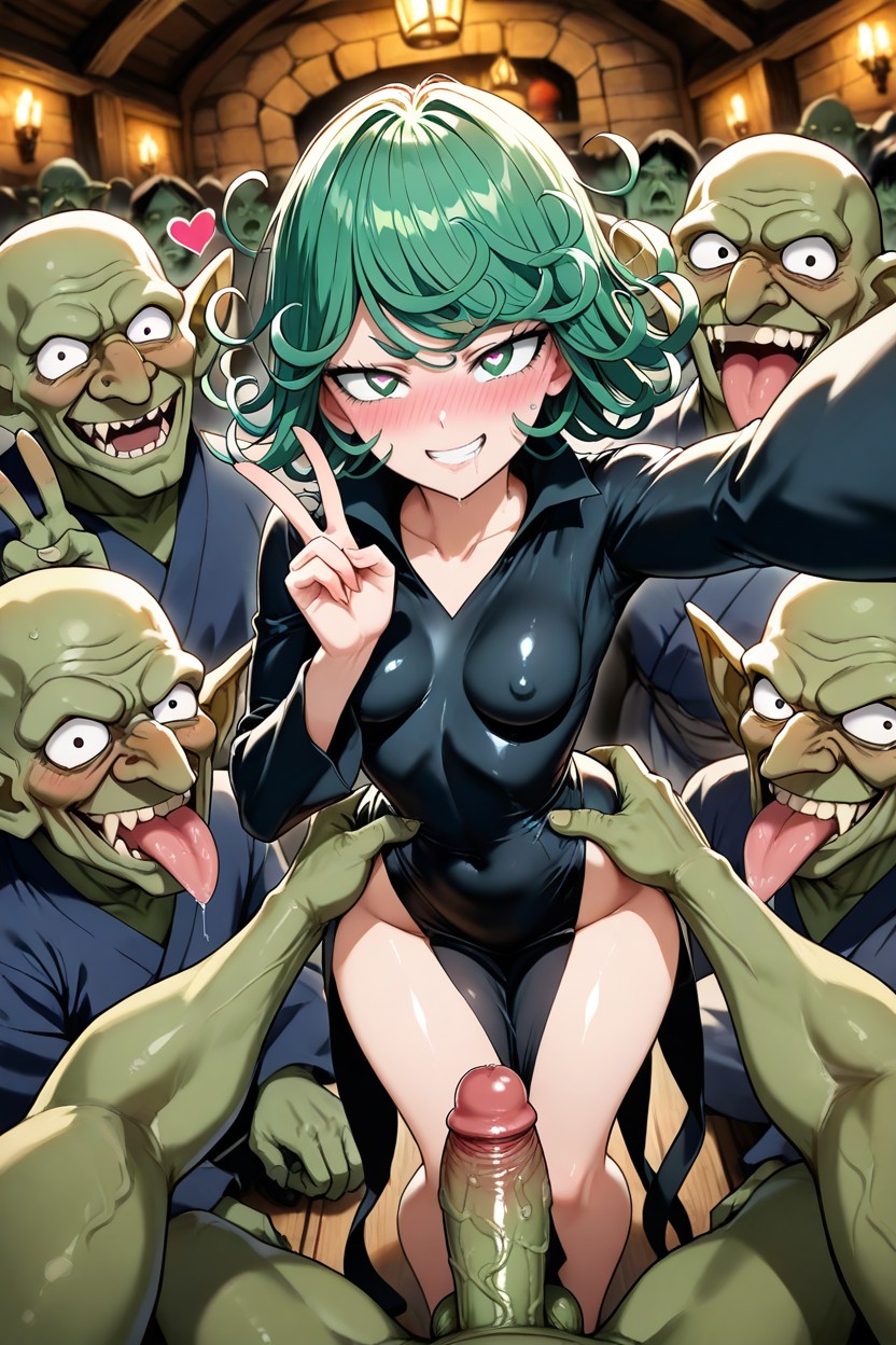 Ugly Goblin Monster, In Universe, Crowd AI Porn