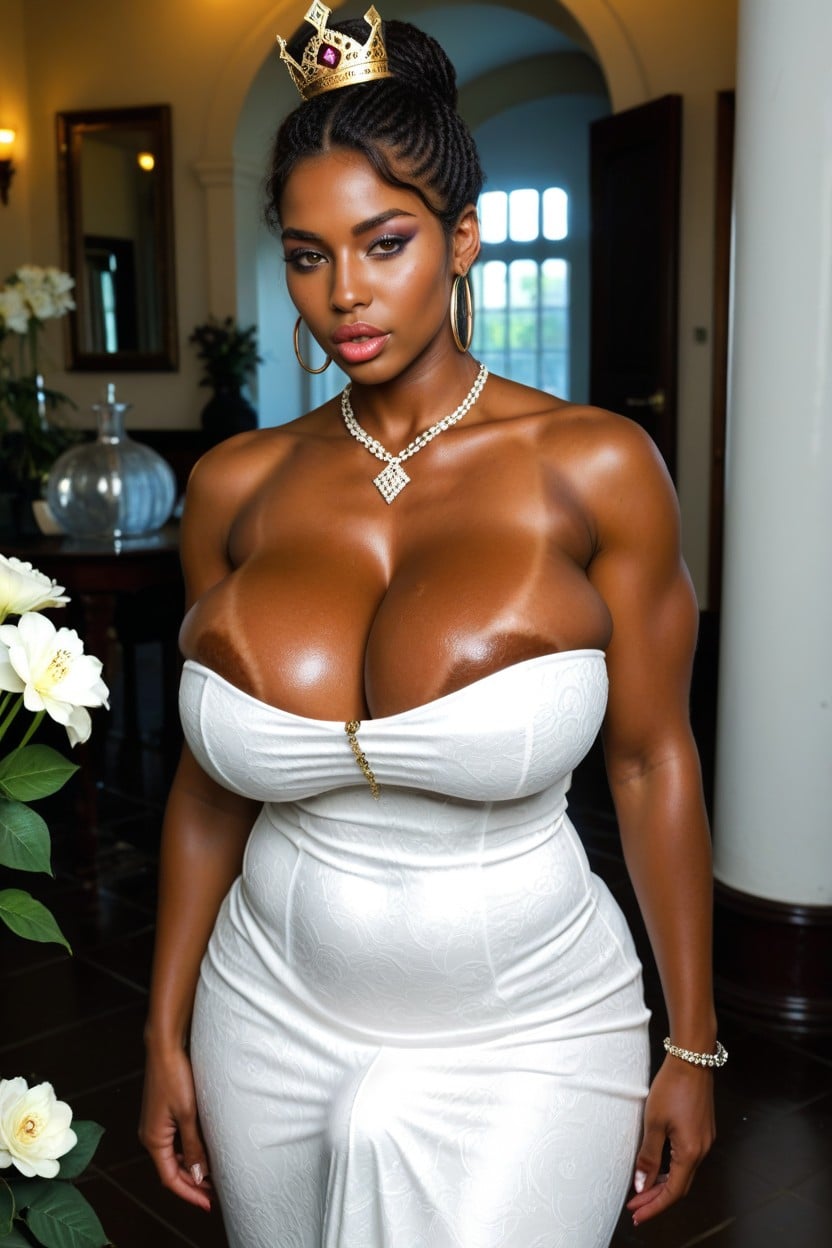 Flirty Doe Eyes, Lifts Her Dress, Erect Cock Bulge Under Clothes 쉬메일 AI 포르노