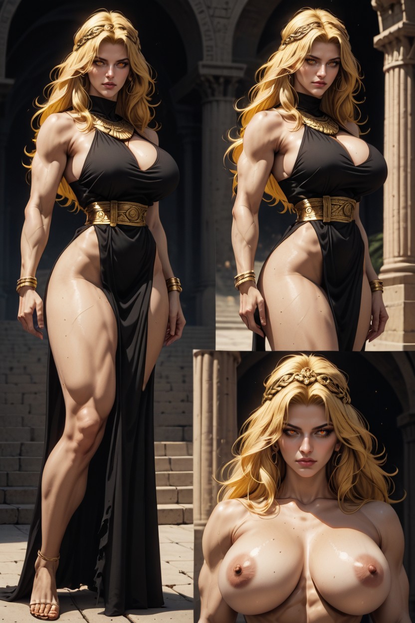 Meters Tall, Long Pumped Up Legs, Double Penetration AI Porn