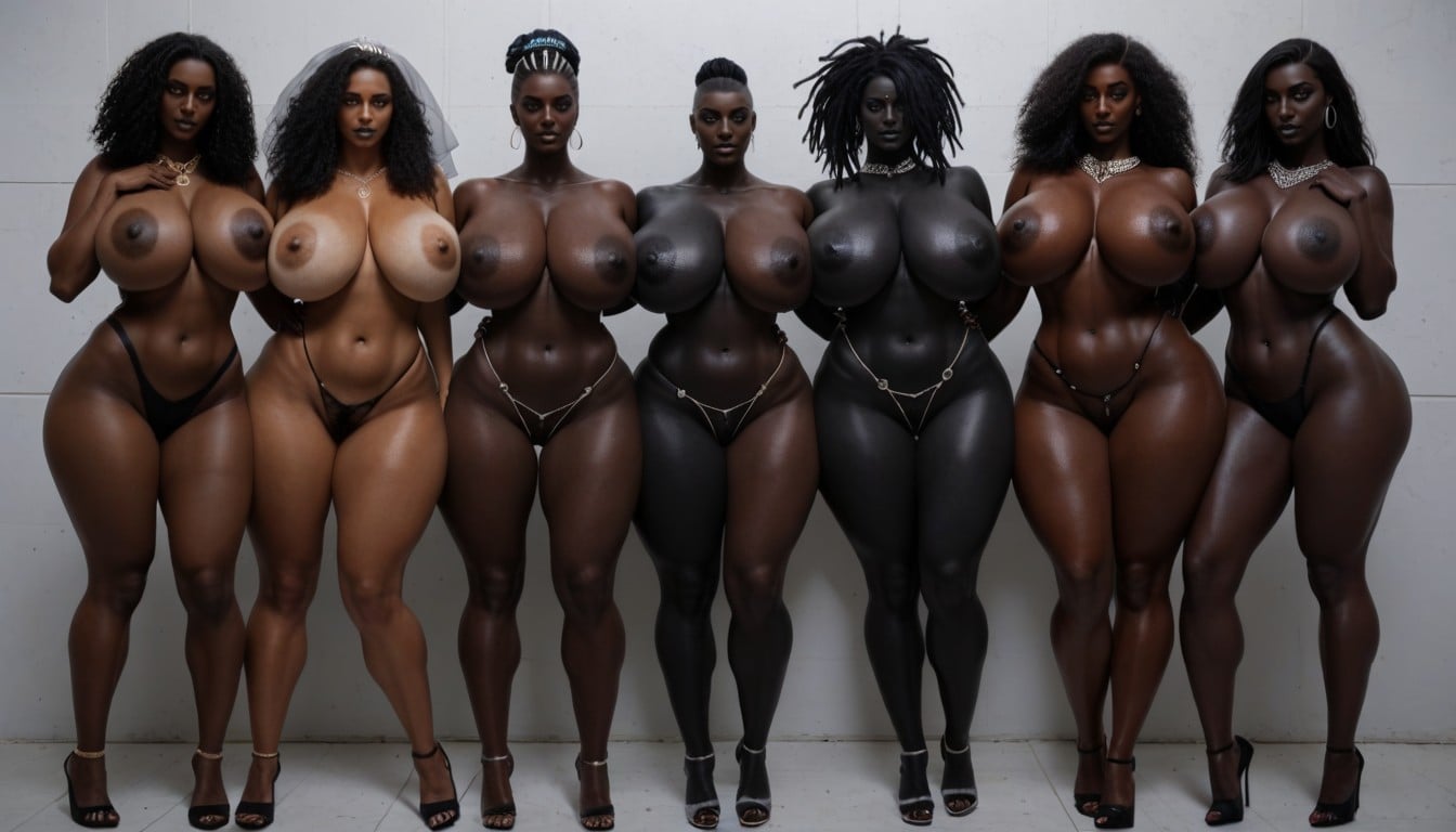 20+, Midnight Black Skin, Thick Thighs AI Porn