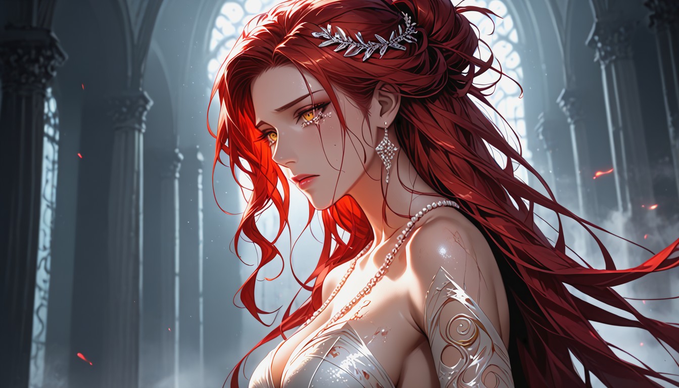 Single, Torn And Soaked, Gold And Crimson Patterns Shifting Like Smoke Hentai AI Porn