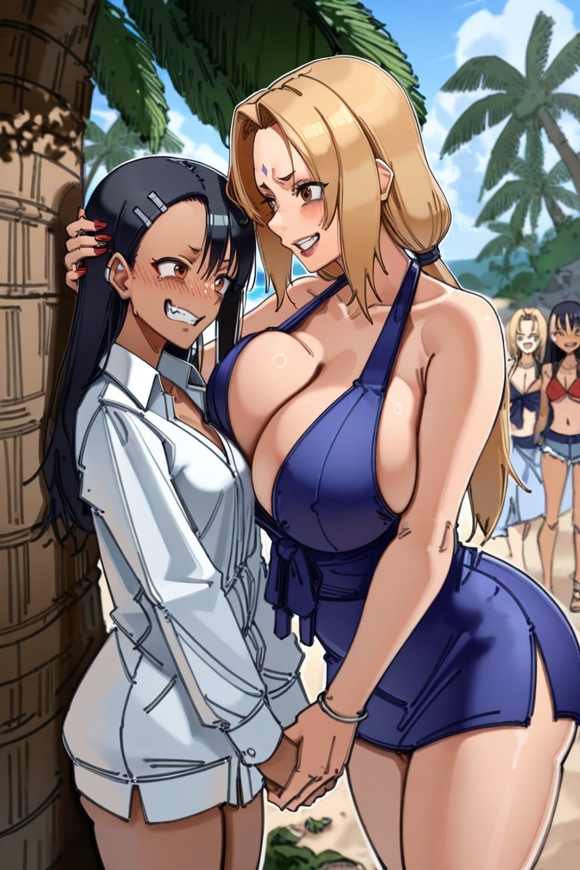 Tsunade Breast Pressure, Hayase Nagatoro, Naked Hentai AI Porn