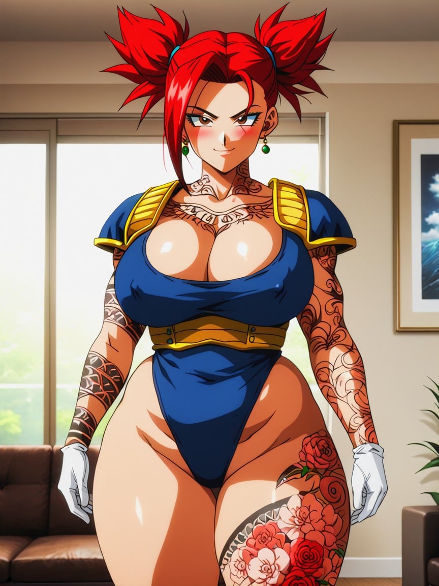 Chubby, Huge Natural Breasts, White Gloves Hentai AI Porn