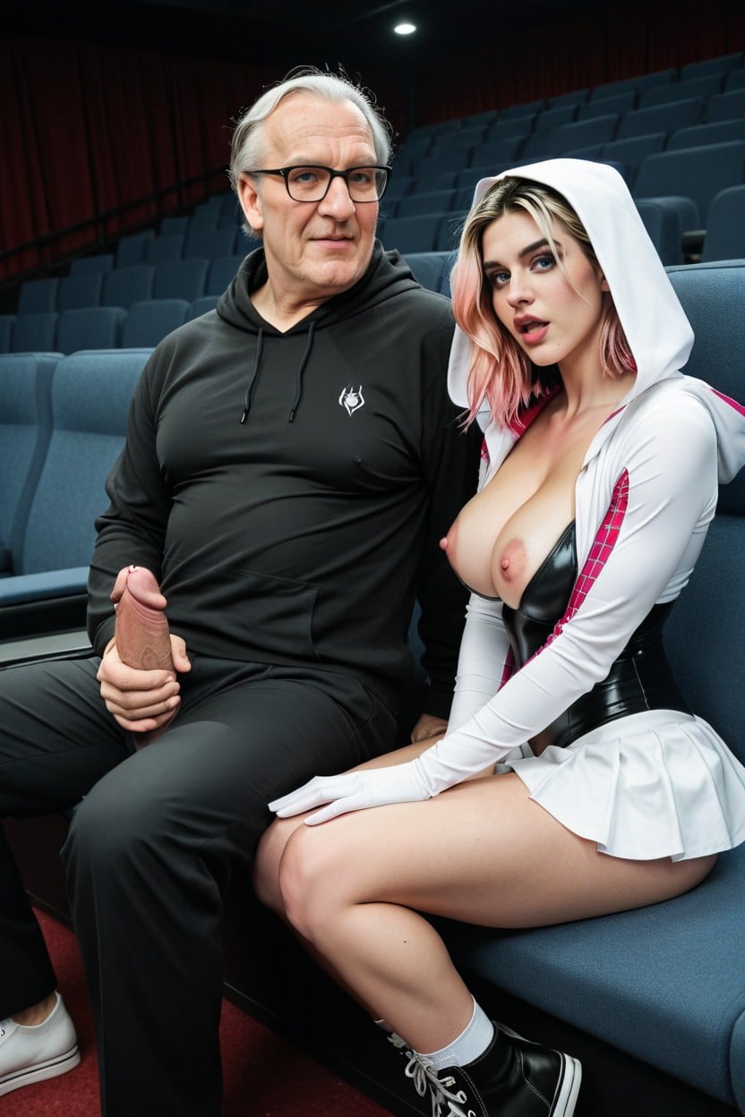 Spider Gwen, Veiny Cock Too Big For Woman, Very Short Hair AI Porn